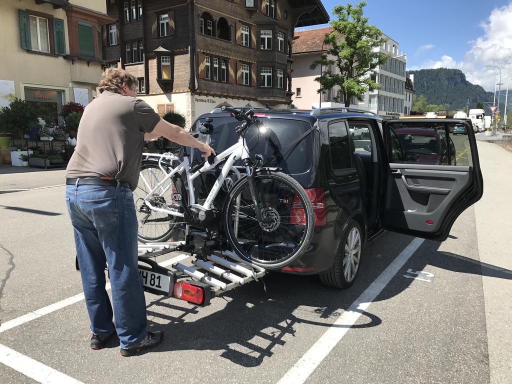 Ferienwohnung Laax mit Traumblick, großem Balkon und Terrasse Exterior foto
